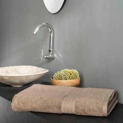 Ddecor Live Beautiful 100% Cotton Bath Towel 500 Gsm | Large Size Bath Towel Soft & Absorbent For Men & Women (Beige)