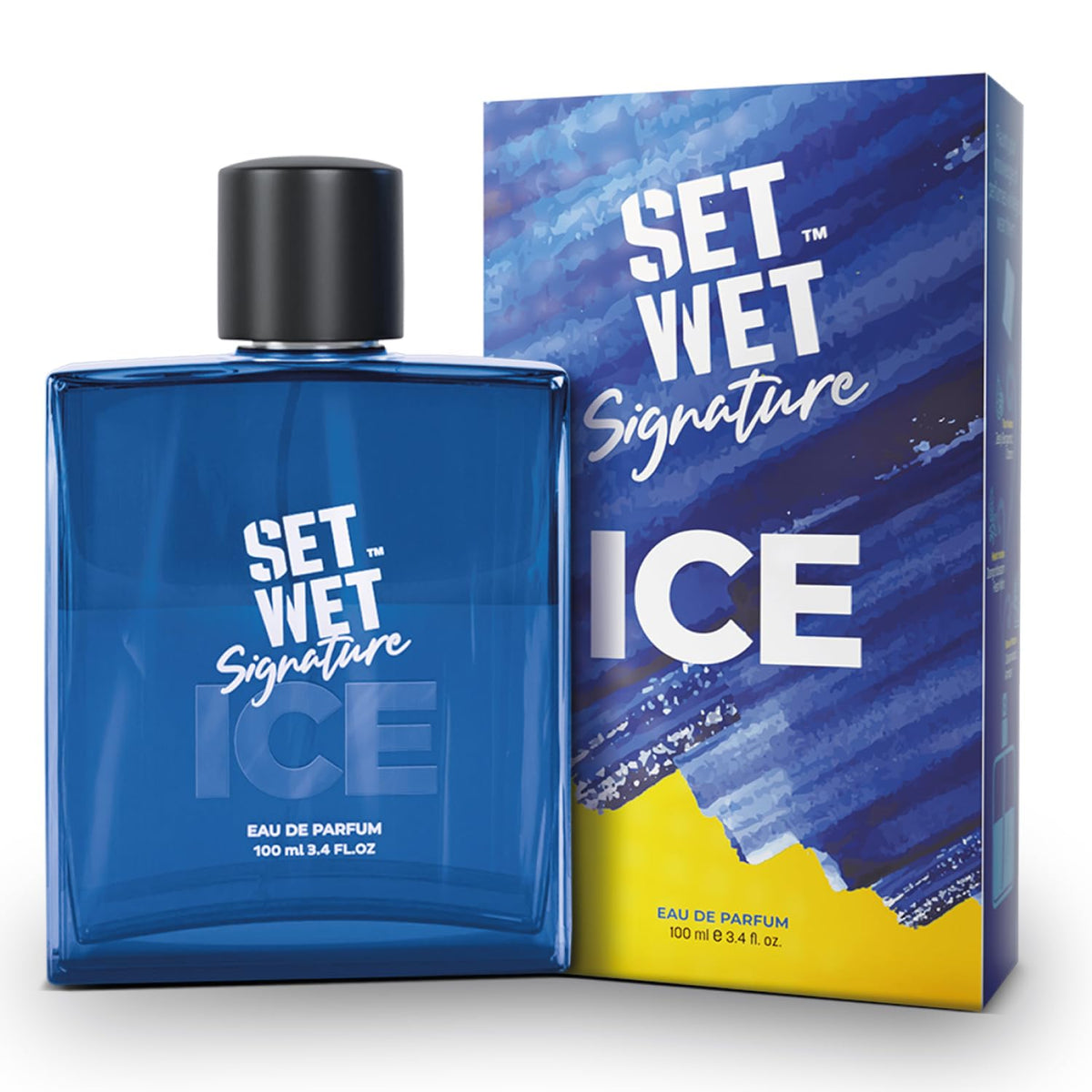 Set Wet Ice Perfume For Men 100ml 3.4 Fl.oz. |citrusy Long Lasting Perfume For Men| Gift For Men | Best Everyday Fragrance