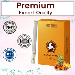 Royal Swag Ayurvedic Herbal Nicotine Free Cigarette 100% Tobacco-Free 100% Nicotine-Free Frutta Flavoured | Smoking Cessation Pack Of 20 With 15 G Lip Cream