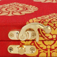 Decorative & Attractive Box Cash Box, Shagun Box, Jewellery Box, Money Box Envelop Wedding, Gift Box, Bangel Box With Embroidery Design Pack Of 1, Colour - Red