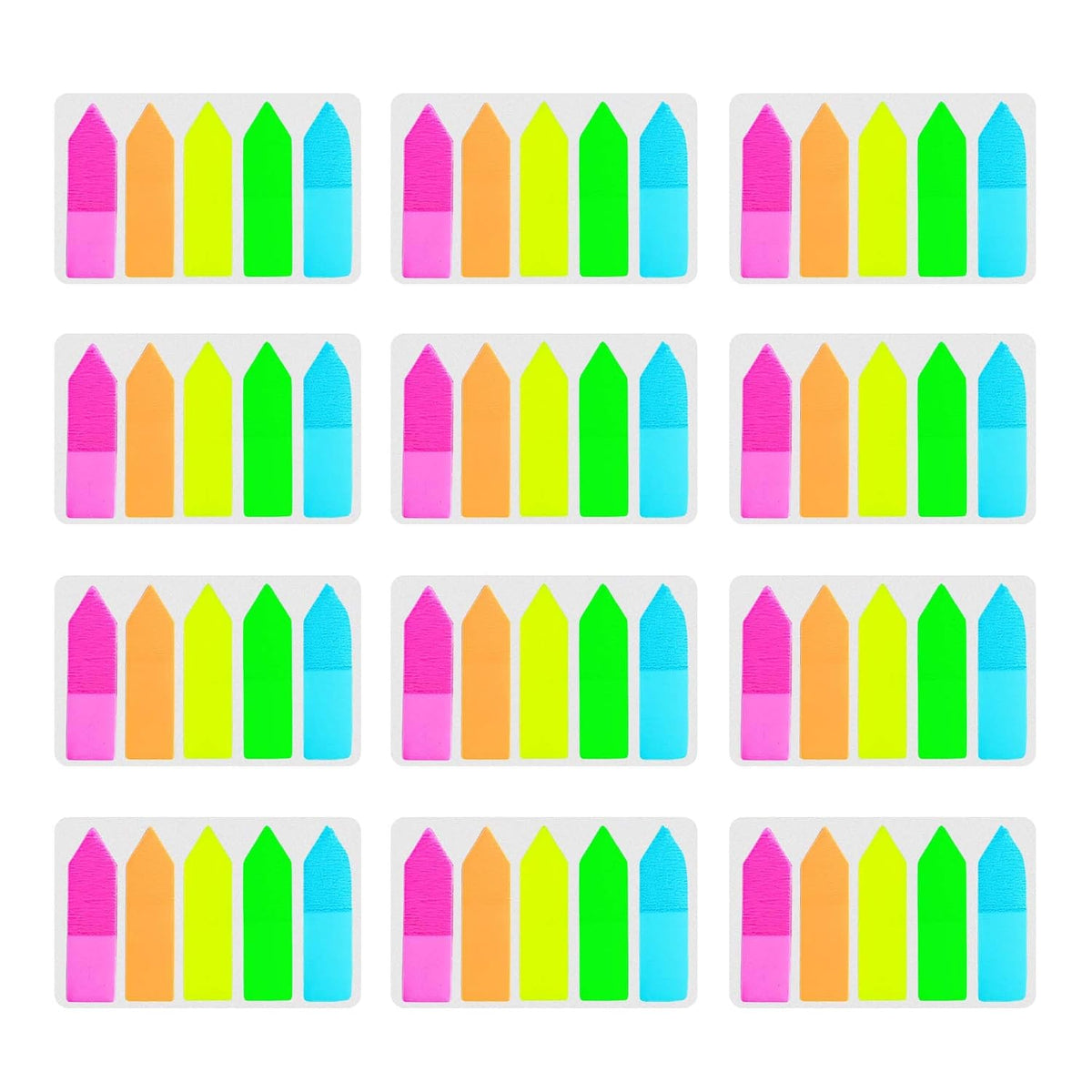 1200 Pcs Sticky Notes, 60 Colorful Waterproof Tabs | Highlighter Strips For Study, Organization