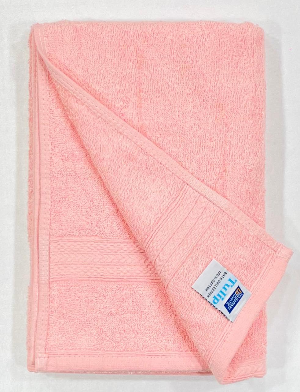 Bombay Dyeing Tulip Small Size Bath Towel 500 Gsm (Peach)