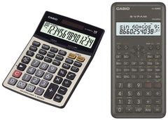 Casio Desktop Calculator & Casio FX82MS 2nd Gen Scientific Calculator, 240 Functions & 2-line Display | 14 Digit Display & 300 Steps Check & Correct Calculator