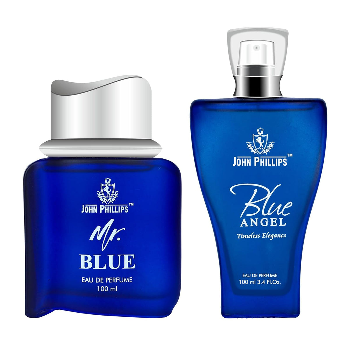 John Phillips Mr Blue- Blue Angel 100ml 3.4 Fl.oz. Each Pack Of 2 For Men & Women