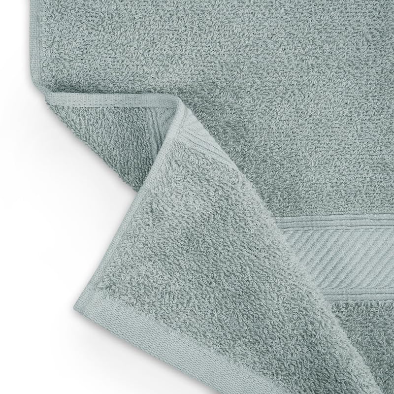 Welspun Alpha Cotton Large Bath Towel Soft & Absorbent 500 Gsm (Dobby - Pastel Blue)