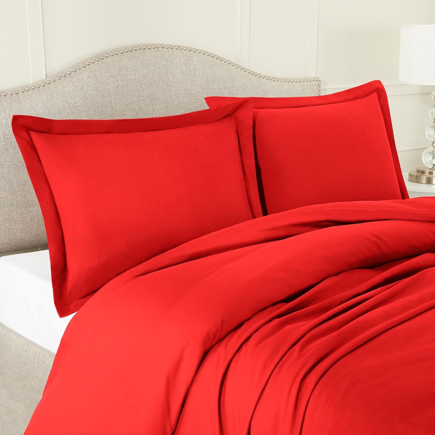 Microfiber Bedsheet With 1 Pillow Cover - Size 60 X 90 Inches, Maroon | 300 Thread Count - Daily Use Perfect Plain Single Bedsheet