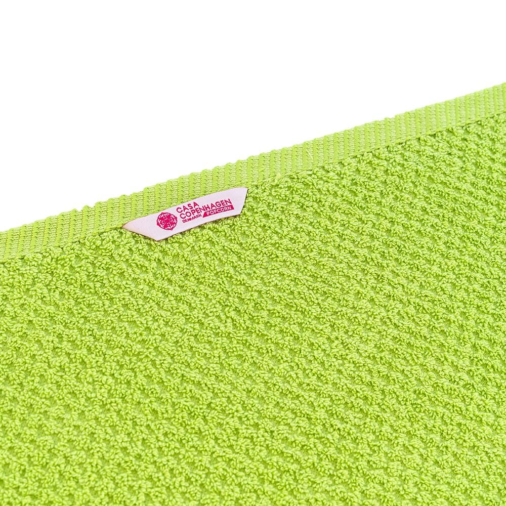 Casa Copenhagen Egyptian Cotton Waffle Large Size Bath Towel 500 Gsm (Lime Green)