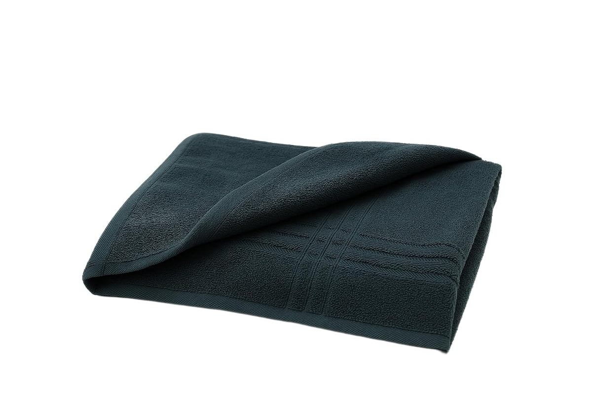 Siya Fashion Cotton Bath Towel 1000 Gsm | Ultra Soft Absorbent Quick Dry Lightweight & Durable Fabric Perfect For Home, Gym, Travel & Everyday Use (Dark Grey) - Pack Of 2