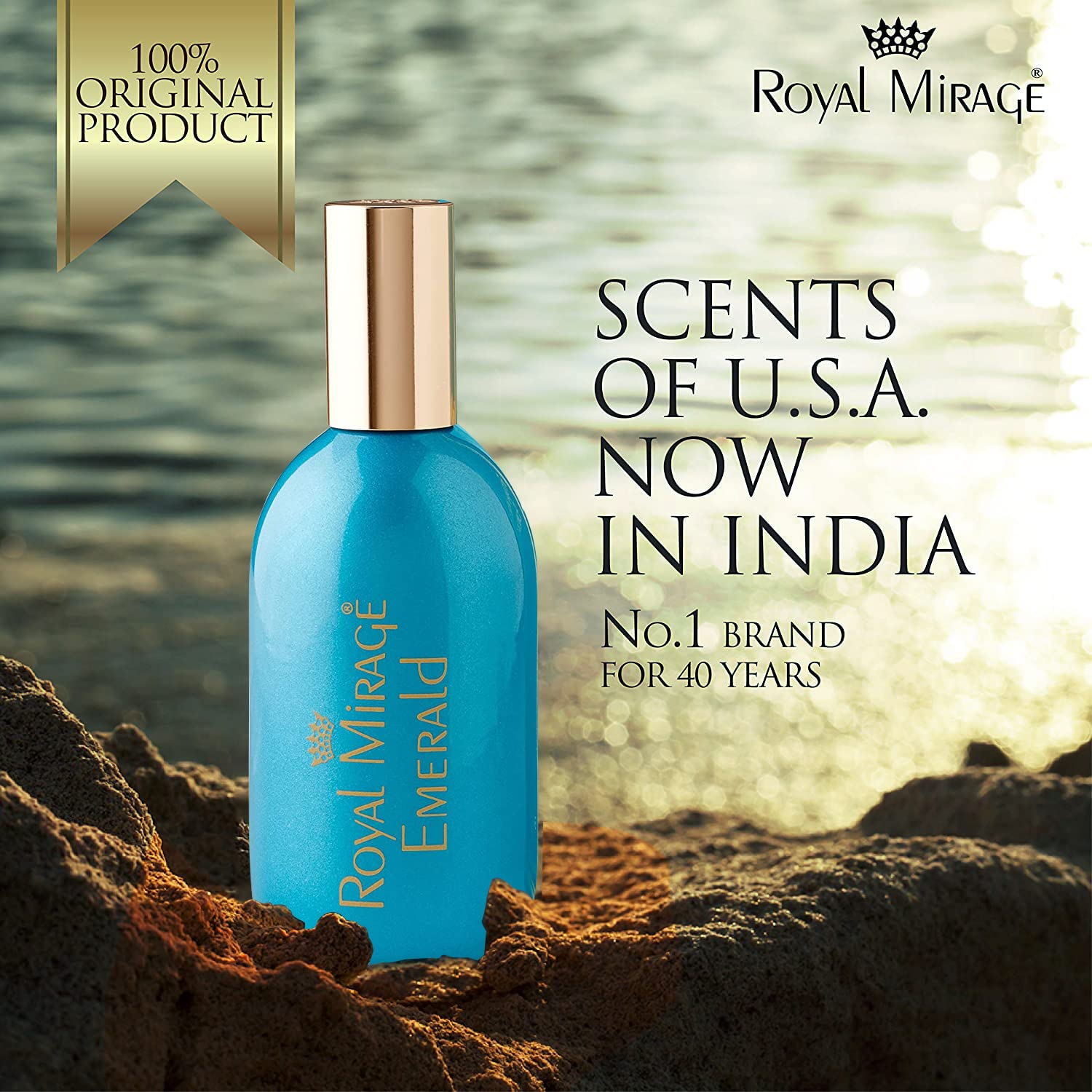 Royal Mirage Emerald Eau De Cologne Spray 120ml 4.0 Fl.oz. Alcohol Free | Men Fragrance