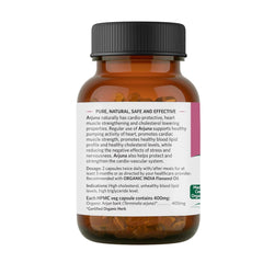 Organic India Arjuna, Aids Healthy Pumping Activity Of The Heart, Promotes Healthy Lipid Profile | 60 Capsule, 100gm 0.2lbs
