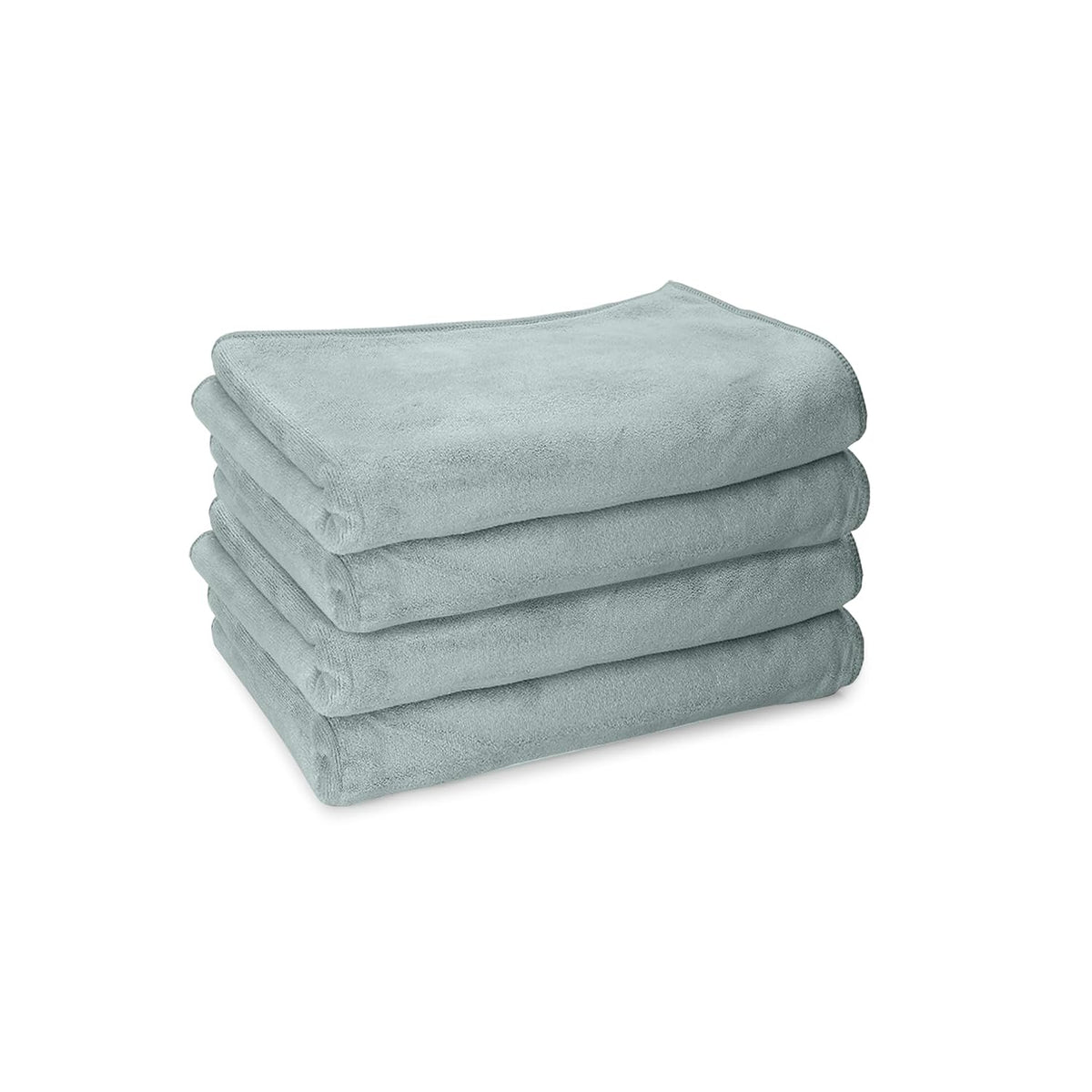 Housse Premium Microfiber Face Towel 600 Gsm | Korean Beauty Ultra Absorbent, Odour-Free, Quick Dry Face Towel (Pack Of 4) - Lily Pad