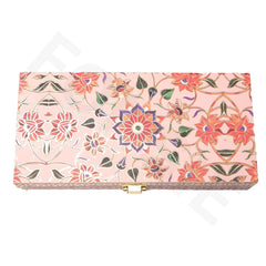 Fancy Shagun Cash Box Or Gaddi Box For Gifting Money On Wedding, New Born Baby, Ring Ceremony Pattern1pc, Material - Wood, Colour - Pink Flower