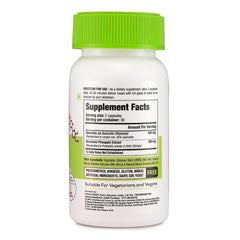 Herbadiet Quercetin With Bromelain Balanced Immune Support, Heart & Joint Health Supplement | 60 Veggie Capsules, 100gm 0.2lbs