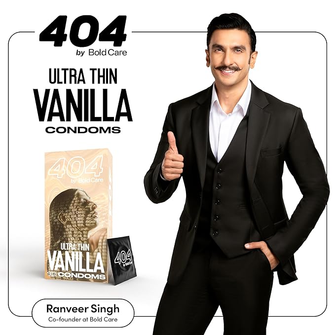 Bold Care 404 Super Ultra Thin Vanilla Flavored Condoms For Men - 10 Count (Pack Of 3)