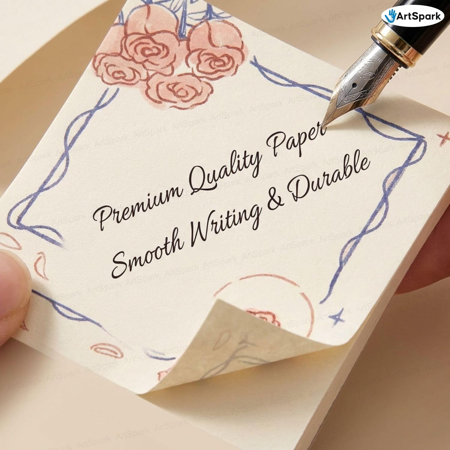 Sticky Notes – 200 Sheets Morning & Rose Memo Pad For Study, Writing, Planning (Stranger Rose)