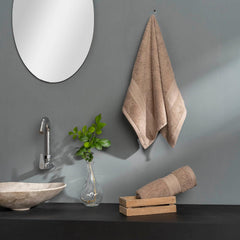 Ddecor Cotton Hand Towel 500 Gsm - Pack Of 2 (Beige)