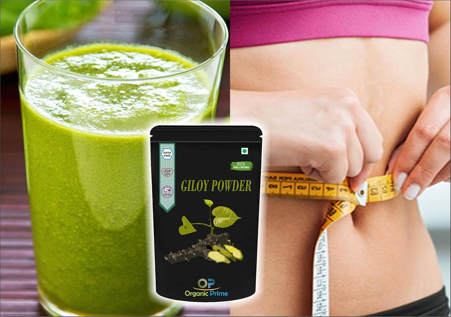 Organic Prime Giloy Powder Guduchi Tinospora Cordifola, Immunity Support, For Immunity Wellness, Helps To Maintain Healthy Body Temperature | 500gm 1.1lbs