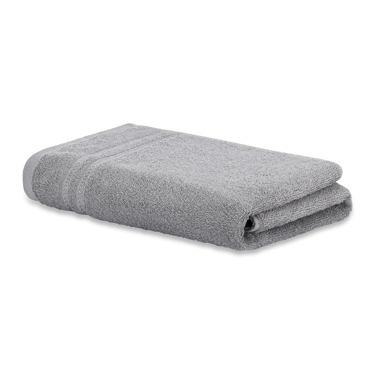 Welspun 100% Cotton Quik Dry Bath Towel 380 Gsm | High Absorbency Super Soft, Fast Drying Bath Towels | Large Size Bath Towel For Men & Women (Grey)