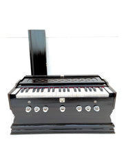 Musical Instrument Harmonium - 7 Stopper, Double Bellow, 39 Keys, Two Reeds (Bass Male), 3 1/4 Octave | Handmade Instrument - Two Side Carry Handles, Jaali Frame On Keys