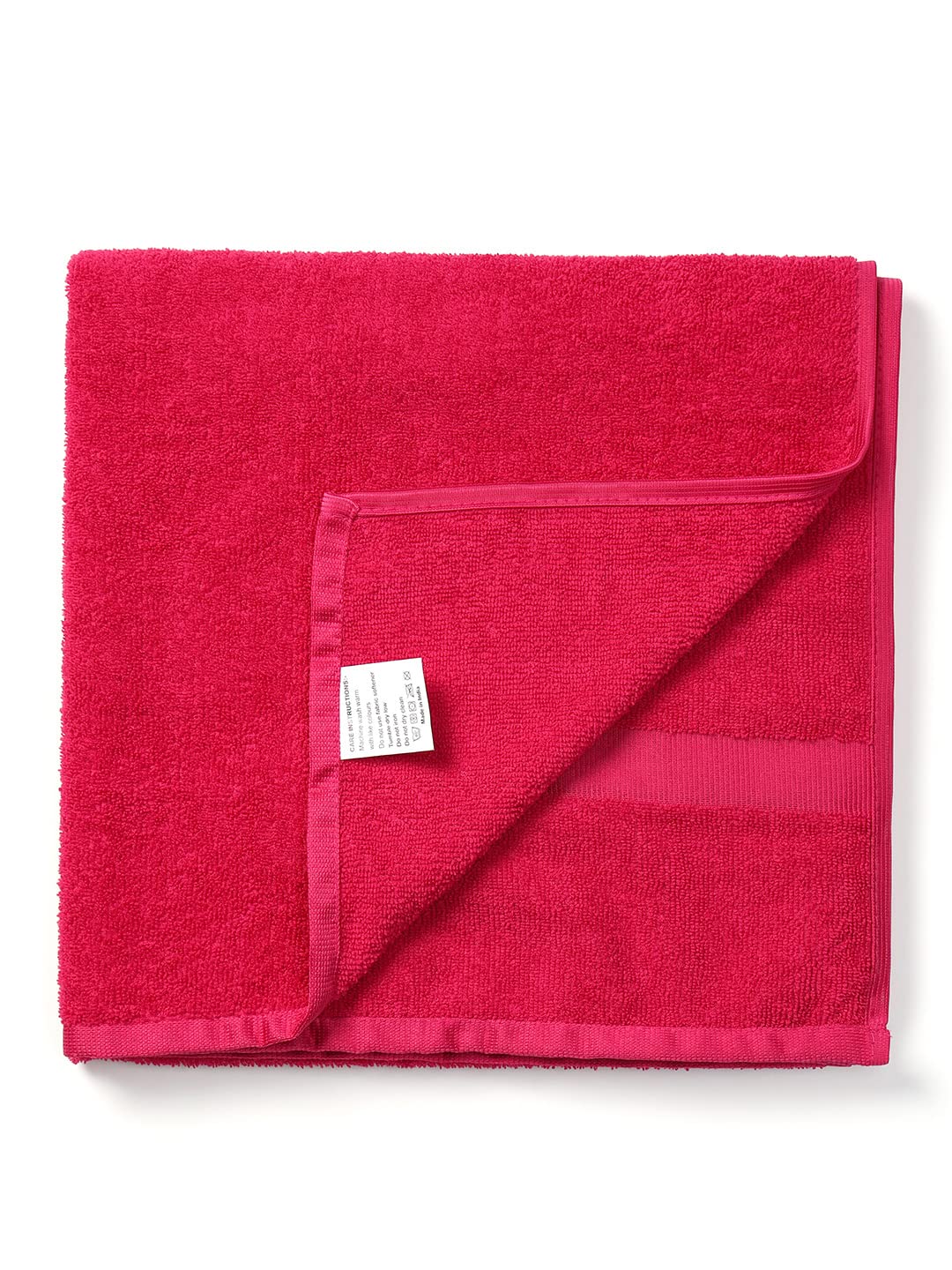 Urban Magic Soft Fabric Polyester Bath Towel 450 Gsm (Pink)