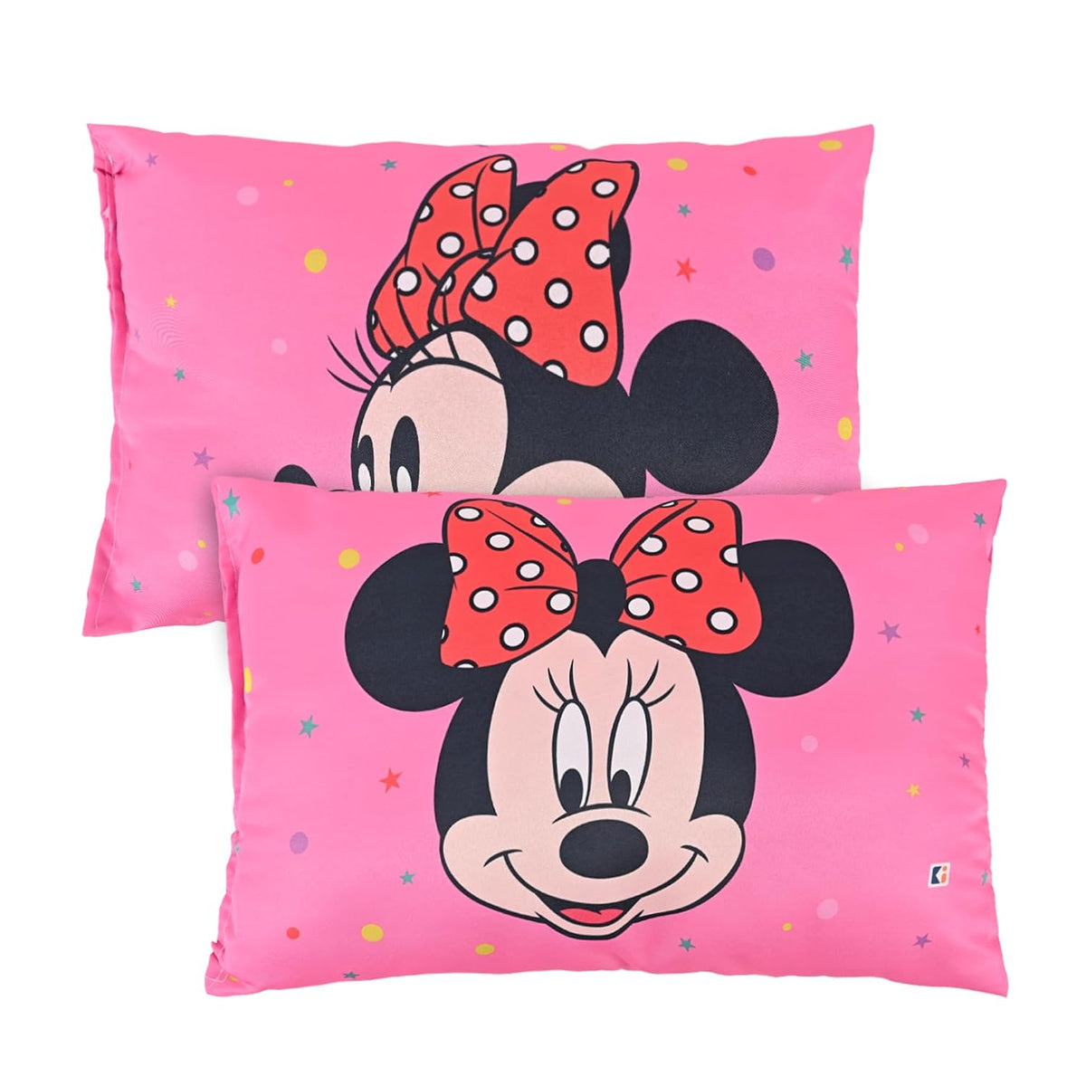 Soft & Cozy Pillow For Kid's, Comfortable Pillow For 2 Year Old's Disney Minnie, Pink - 12x18 Inches | Suitable For All Sleepers, Multipurpose & Comfortable, Breathable - Pack Of 2