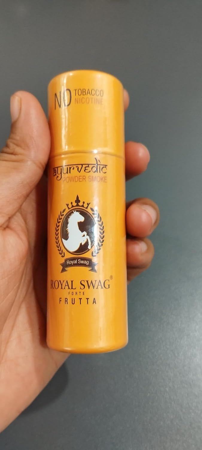 Royal Swag Ayurvedic & Herbal Cigarette, Frutta Flavour Smoke Tobacco Free Cigarettes With Shot Helps In Quit Smoking - (10 Sticks + 1 Shot)