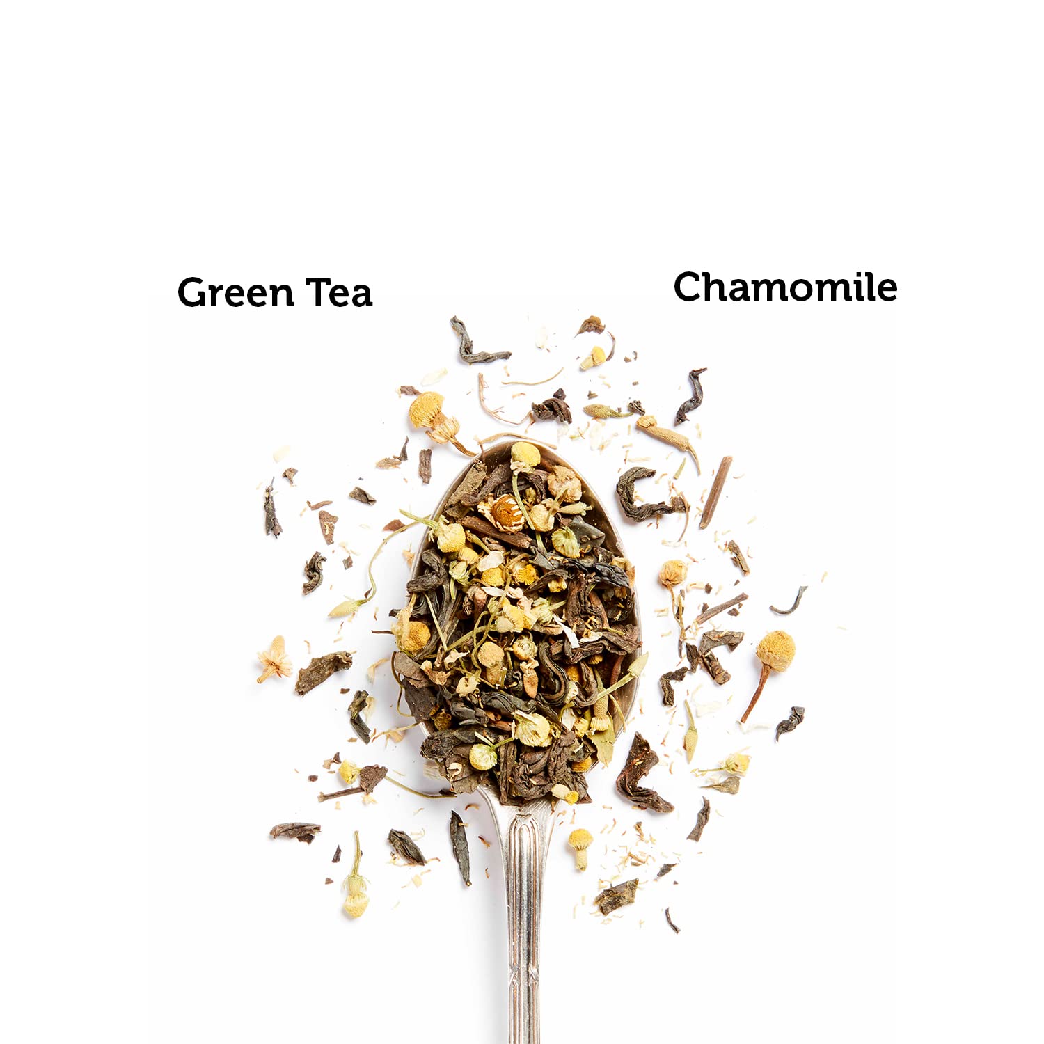 Tea Culture Of The World Soothing Chamomile Green Tea - 16 Tea Bags | Real Whole Chamomile Flowers - No Dust, Sweet Aroma & Delicious Taste | Low Caffeine