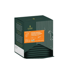 Luxmi Estates Astounding Ashwagandha Turmeric Ginger Herbal Tea Bags 30gm, 1.05 Ounce - 15 Tea Bags | Certified USDA Organic Herbal Tea Bags For Stress Support