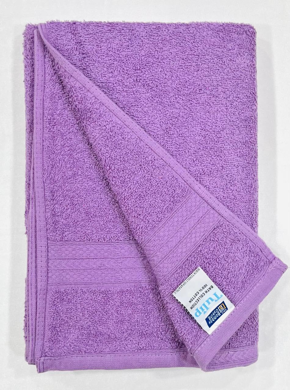 Bombay Dyeing Tulip Small Size Bath Towel 500 Gsm (Purple)