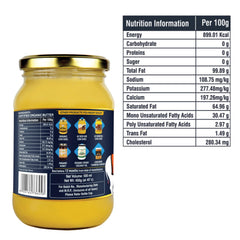 100% Pure A2 Bilona Desi Cow Ghee By Umanac | Traditional Hand Churned Bilona Method Desi Ghee Good For Hair & Skin | (500ml) 16.9 Ounce | Jar Pack