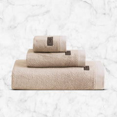 Spread Spain Bamboo Towel Bath, Hand & Face Towel 360 Gsm | Super Absorbent & Soft, Antibacterial | Sand (Set Of 3)