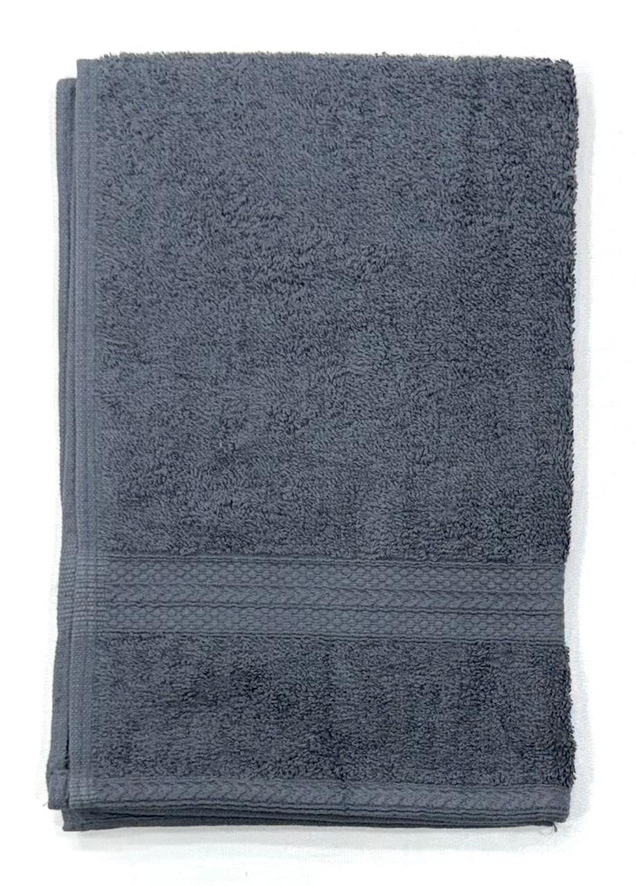Bombay Dyeing Tulip 100% Soft Cotton Hand Towels 1200 Gsm (Dark Grey) - Set Of 6