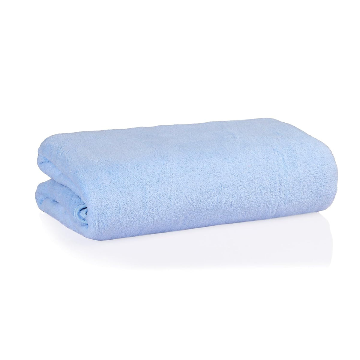 Glivary Microfiber 300 Tc Bath Towels | Extra Soft Plush & Quick Dry High Absorbency Large Size Towels For Bathing (Sky Blue)