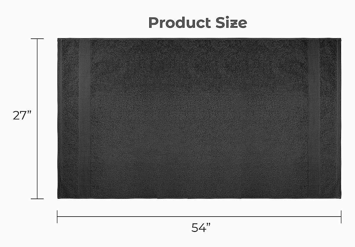 Softolle 100% Cotton Luxury Bath Towels 600 Gsm | Bathroom Bath Towel Eco-Friendly, Super Soft, Highly Absorbent Bath Towel Oeko-Tex Certified -Set Of 4 (Grey)
