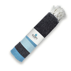 Suam Candy Cotton Towel 400 Gsm | Quick Dry, Soft & Absorbent Ideal For Bath, Beach, Gym & Travel (Blizzard Blue & Curious Blue)