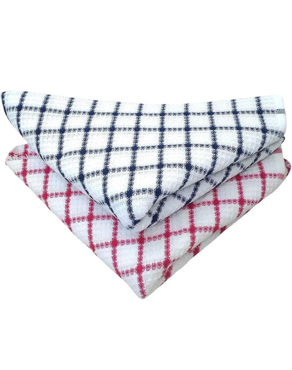 T Trendy Mart Cotton Bath Towels 400 Gsm Checkered Pattern, Quick Dry Towel | Pack Of 2