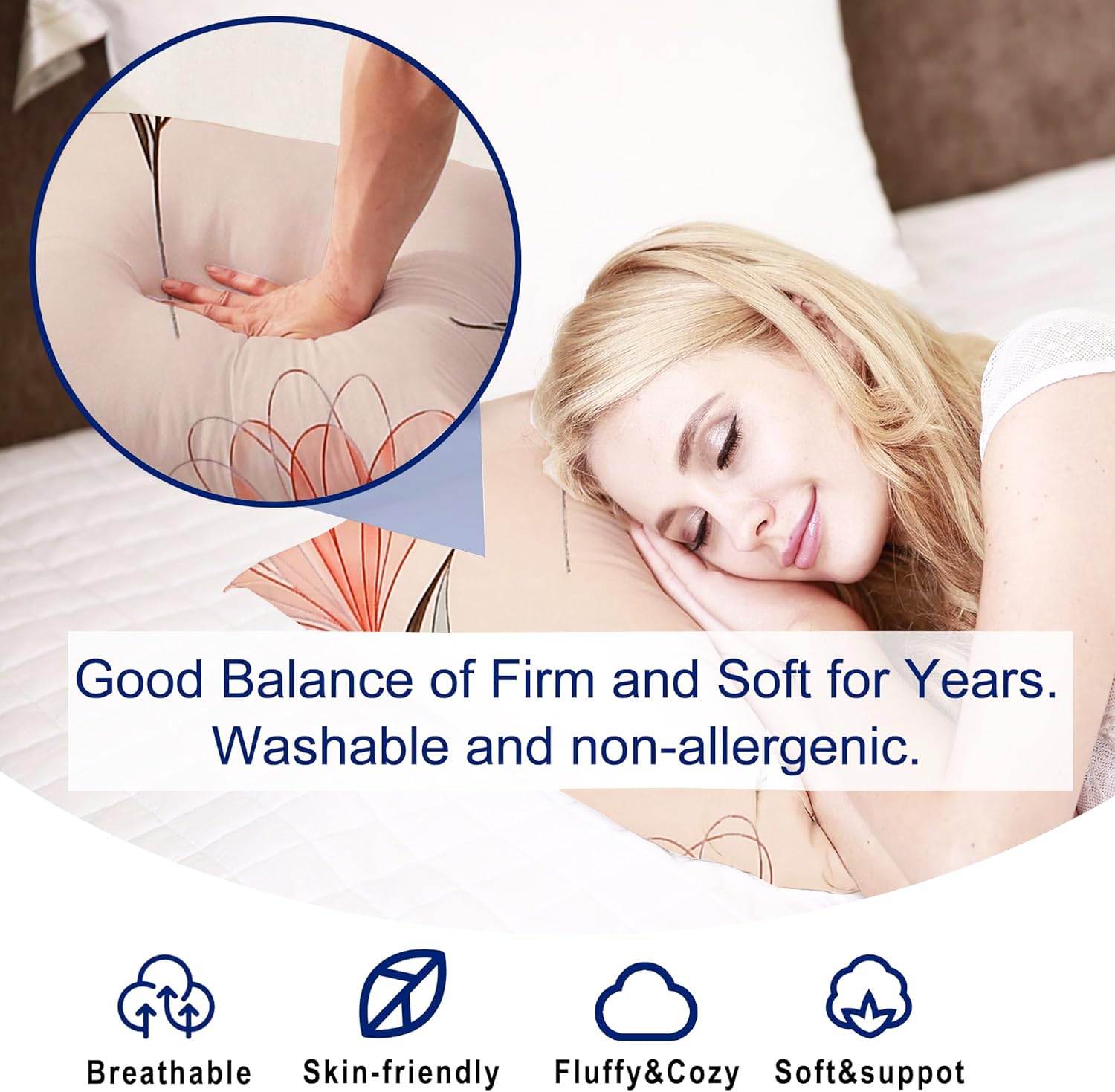 Microfiber Square Pillow Cushion For Sofa & Bed, Cream Silk - 12 X 12 Inch | Fluffy, For Comfort & Back Support | Breathable, Neck Support | Premium Cotton Cushion Cover With Zip - Set Of 1