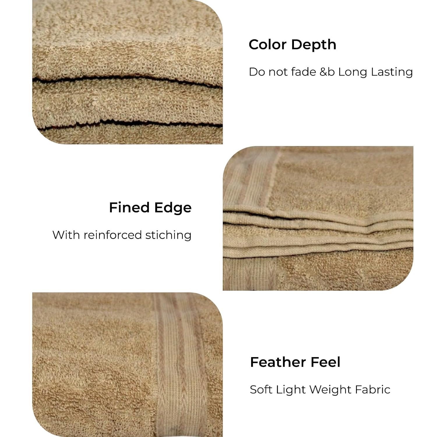 Bhapri Turkish 100% Cotton Luxury Bath Towels 500 Gsm | Lightweight Soft & Absorbent Quick Dry Plush Bathroom Towels (Golden Yellow)