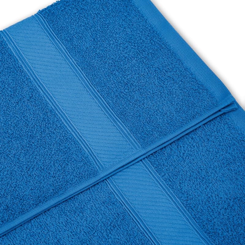 Welspun Alpha Cotton Large Bath Towel Soft & Absorbent 500 Gsm (Dobby - Turquoise)