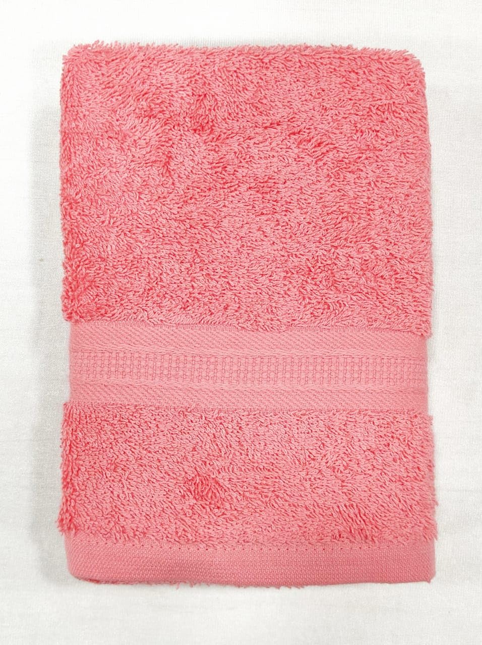 Bombay Dyeing Plain Santino 500 Gsm Cotton Hand Towel Set - Baby Pink (2 Piece)