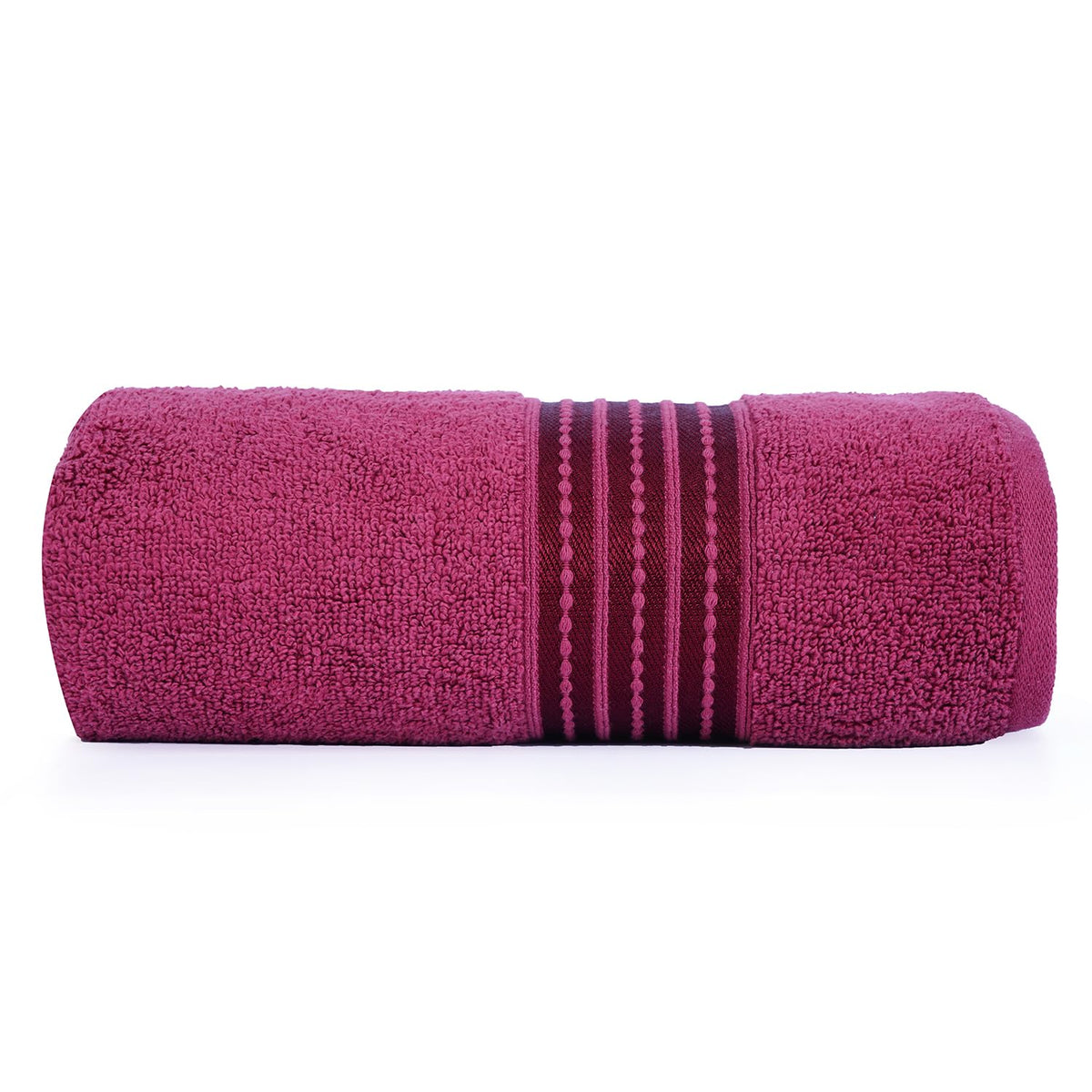 Micro Cotton Remy Basel Luxury Terry Cotton Bath Towel 550 Gsm | Super Comfortable 100% Long Staple Cotton Bath Towel (Marron)