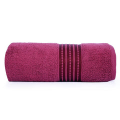Micro Cotton Remy Basel Luxury Terry Cotton Bath Towel 550 Gsm | Super Comfortable 100% Long Staple Cotton Bath Towel (Marron)