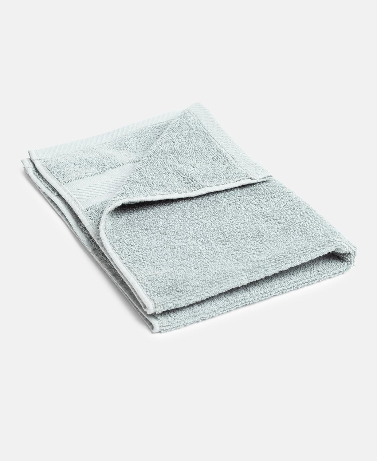 Jockey T201 Men'S Cotton Terry Hand Towel 400 Gsm | Ultra Soft & Durable Solid Hand Towel (Sage) - Pack Of 2