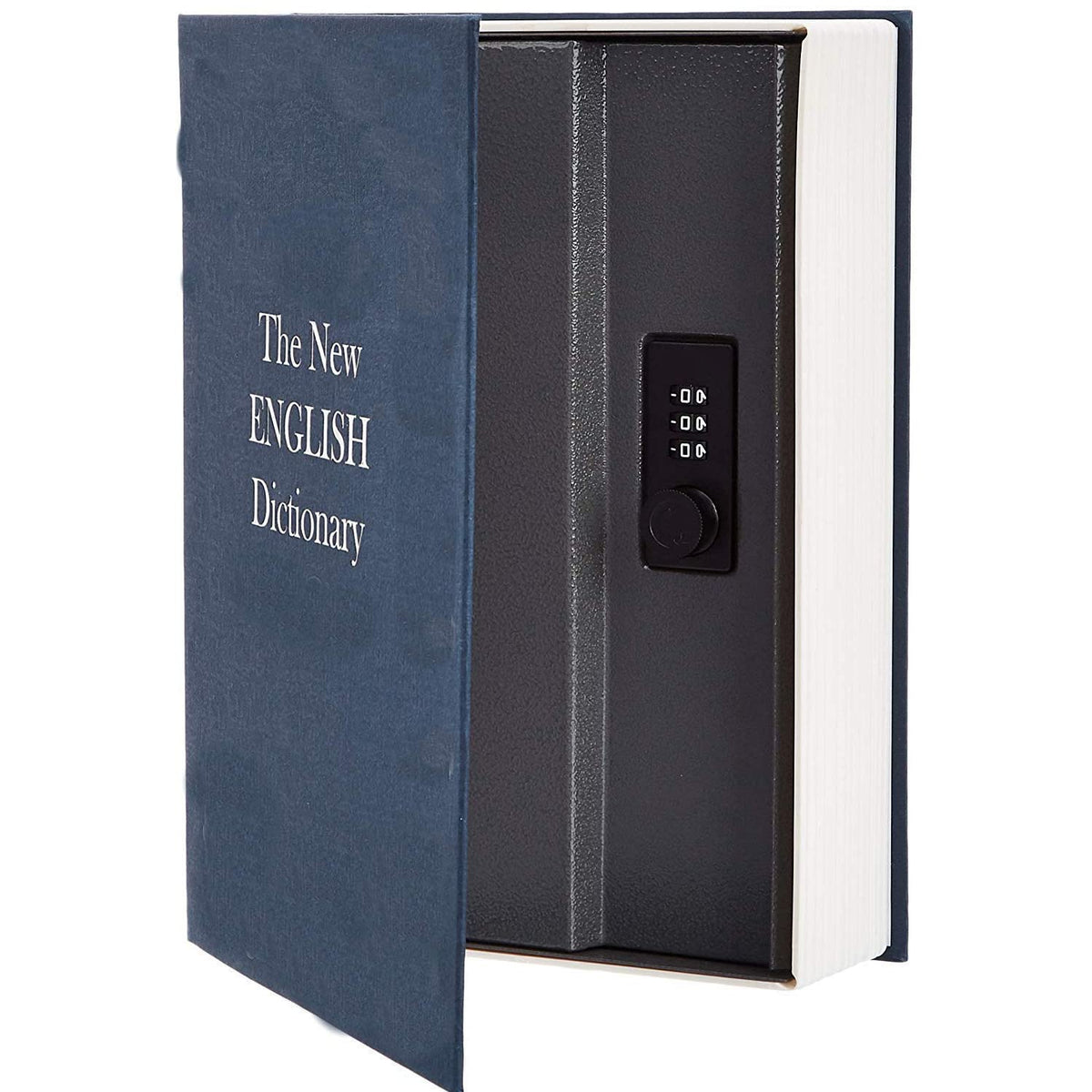 Label Book Locker Dictionary Stainless Steel Hidden Safe Jewellery Box, Cash Locker For Home & Office (18 X 12 X 5.5 Cm) Colour - Multicolour, Lock Type - Combination
