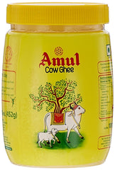 Pure Desi Cow Ghee By Amul | Good Source Of Healthy Desi Cow Ghee Perfect For Strengthens Bones | (500ml) 16.9 Ounce | Jar Pack