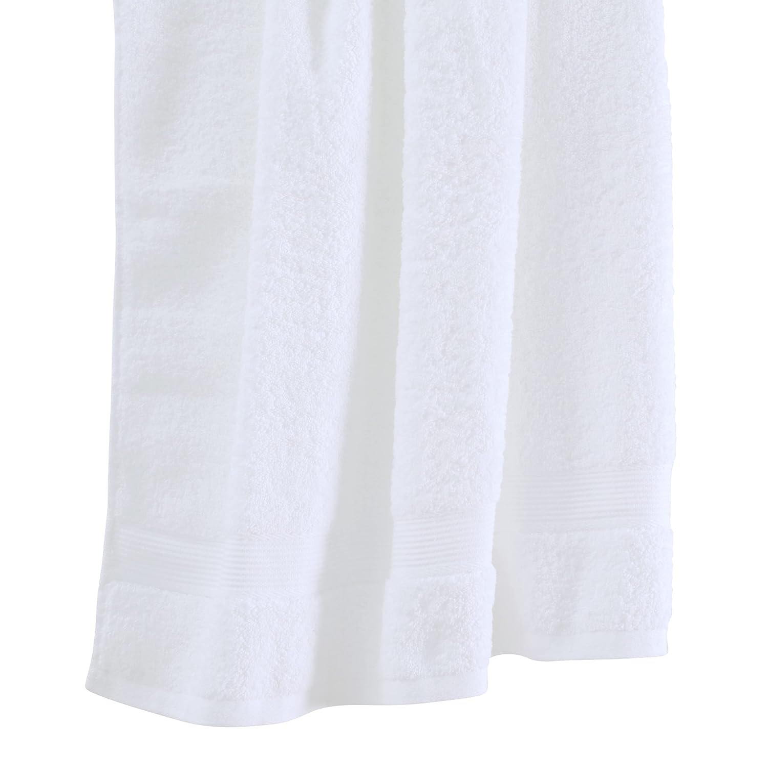 Spread Spain Cotton Bath Towels Large Size 600 Gsm | Ring Spun Bath Towel Soft & Absorbent Bath Towel For Men & Women (White)
