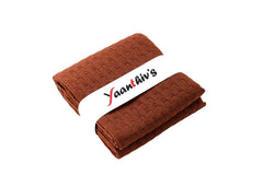 Yaanthiv'S Unisex Waffle Towel Light Weight Quick Dry Towel 400 Gsm (Khaki)