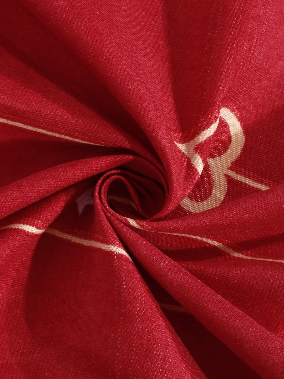 Single Bedsheet With 1 Pillow Cover - 55 X 86 Inches, Red | Normal Hand Wash Or Machine Wash | Breathable & Wrinkle Free