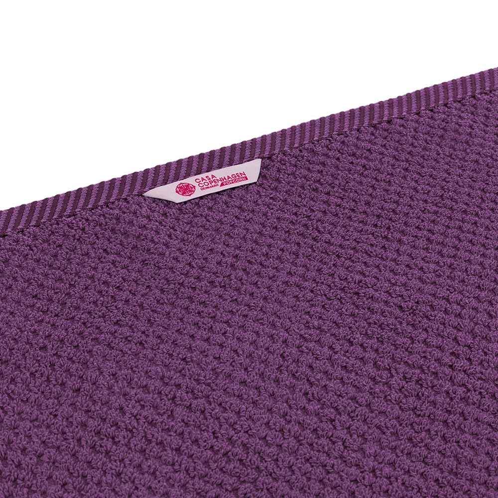 Casa Copenhagen Egyptian Cotton Exotic Hand Towel 400 Gsm (P Dark Purple)- 2 Pcs