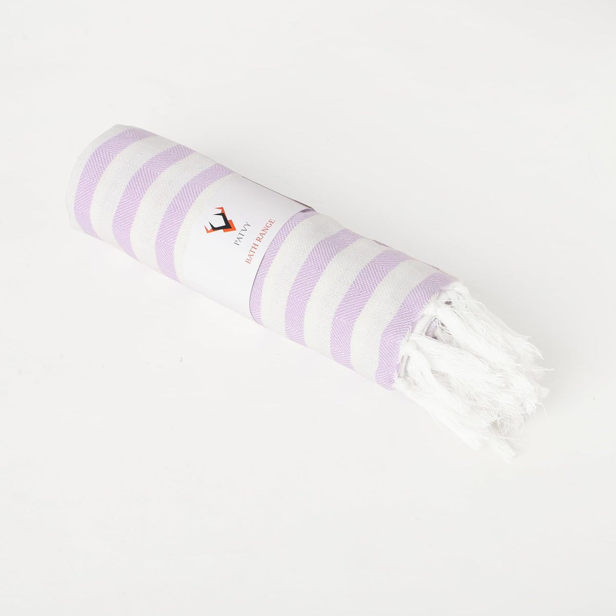 Patvy Bath Towels 240 Gsm | Light Weight Turkish Style Stripe Bath Towels For Men & Women Large Size (Lavender)- Pack Of 1